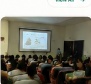 Research seminar in college lecture auditorium